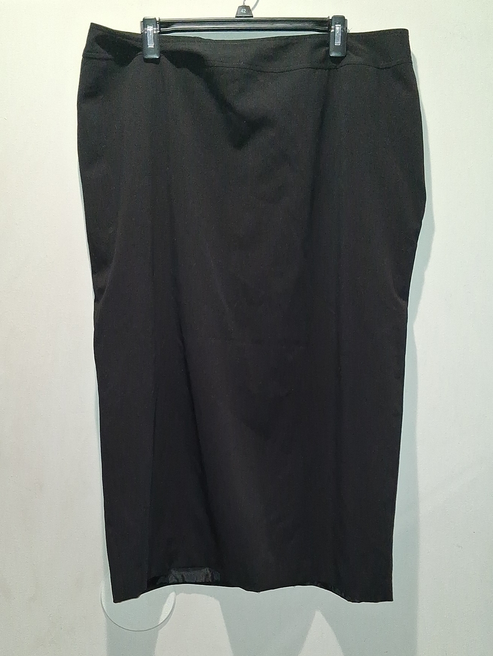 WoMen's Black Classic Straight Skirt